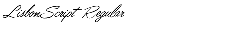 LisbonScript Regular