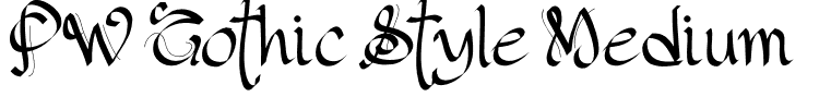 PW Gothic Style Medium