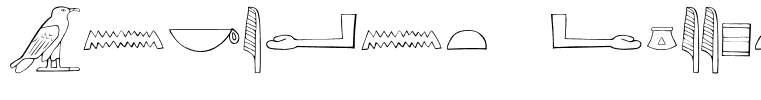 Ancient Egyptian Hieroglyphs Regular