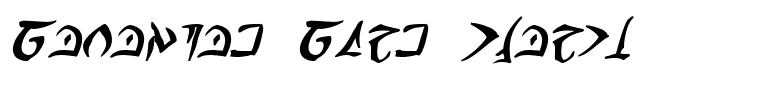 Barazhad Bold Italic