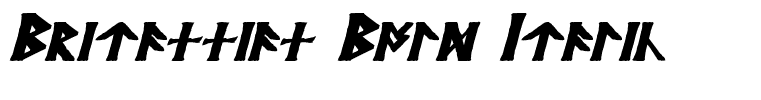 Britannian Bold Italic