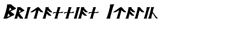 Britannian Italic