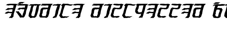 Exodite Distressed Bold Italic