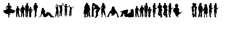 Human Silhouettes Free Four Regular