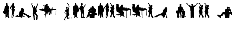 Human Silhouettes Free Two Regular