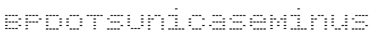 BPdotsUnicaseMinus Regular