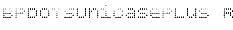 BPdotsUnicasePlus Regular