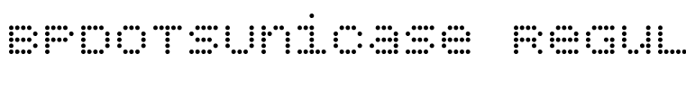 BPdotsUnicase Regular