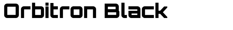 Orbitron Black