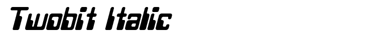 Twobit Italic