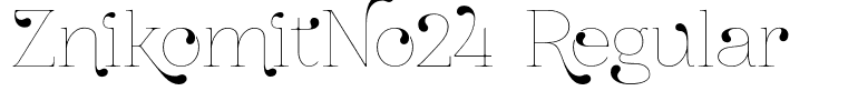 ZnikomitNo24 Regular