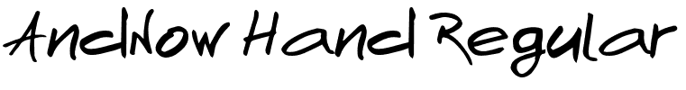 AndNow Hand Regular