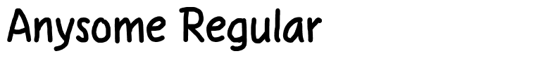 Anysome Regular