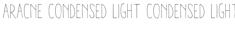 Aracne Condensed Light Condensed Light