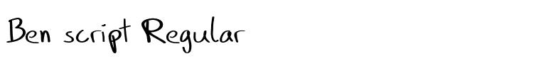 Ben script Regular