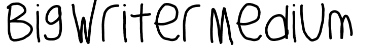 Big Writer Medium