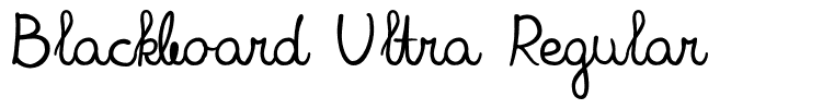 Blackboard Ultra Regular