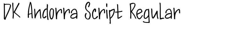 DK Andorra Script Regular