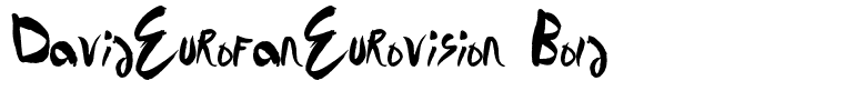 DavidEurofanEurovision Bold