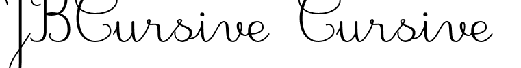 JBCursive Cursive