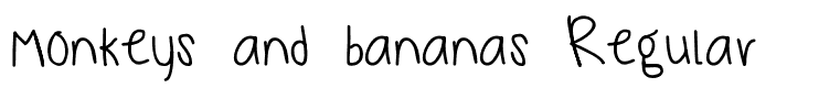 monkeys and bananas Regular