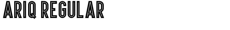 Ariq Regular