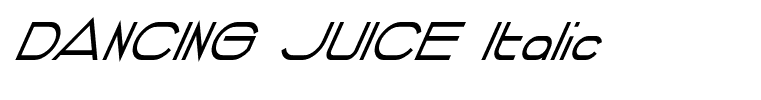 DANCING JUICE Italic