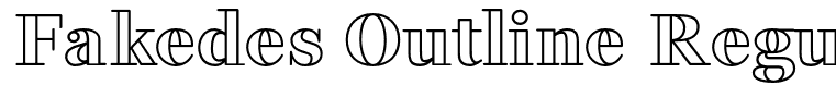 Fakedes Outline Regular