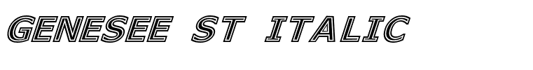 Genesee St Italic