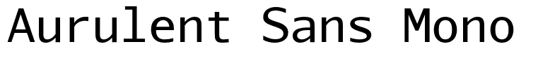 Aurulent Sans Mono Regular