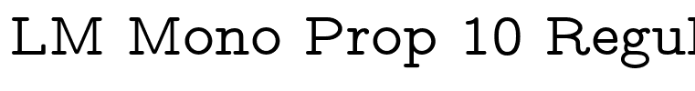 LM Mono Prop 10 Regular