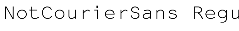 NotCourierSans Regular