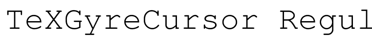 TeXGyreCursor Regular