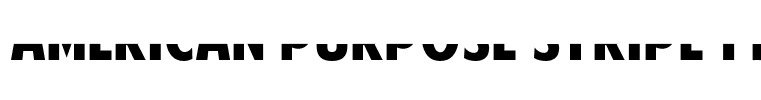 American Purpose STRIPE 1 Bold Italic