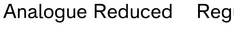 Analogue Reduced 55 Regular