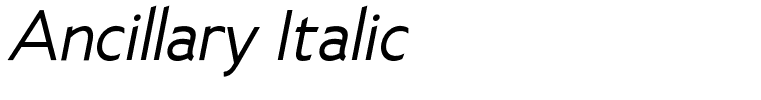 Ancillary Italic