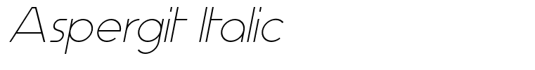 Aspergit Italic