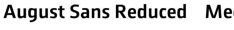 August Sans Reduced 65 Medium
