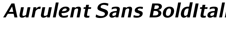 Aurulent Sans BoldItalic