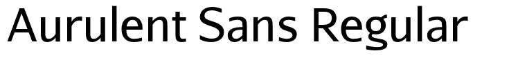 Aurulent Sans Regular