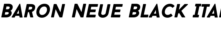 Baron Neue Black Italic Italic
