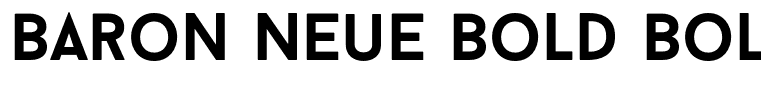 Baron Neue Bold Bold