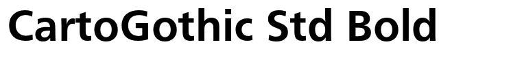 CartoGothic Std Bold