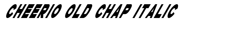 Cheerio Old Chap Italic