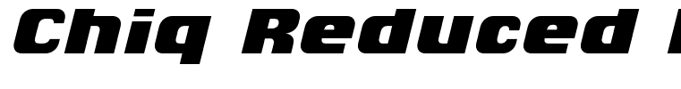 Chiq Reduced Black Italic