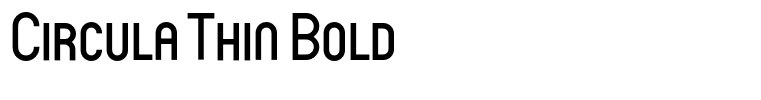 Circula Thin Bold