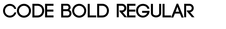 Code Bold Regular