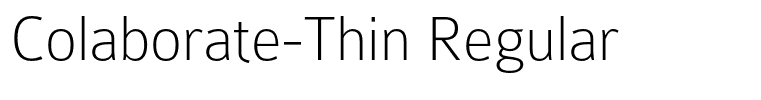 Colaborate-Thin Regular