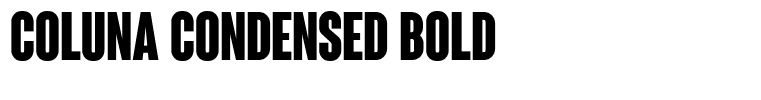 Coluna Condensed Bold