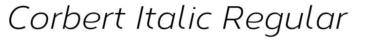 Corbert Italic Regular